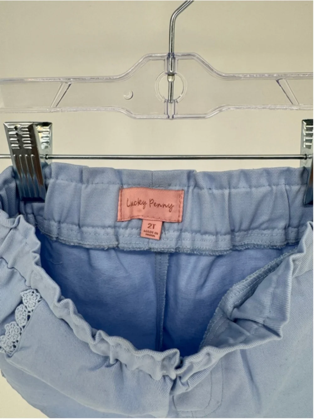 Lucky Penny Girl's Shorts 2T Blue